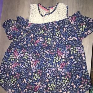 floral off shoulder t-shirt